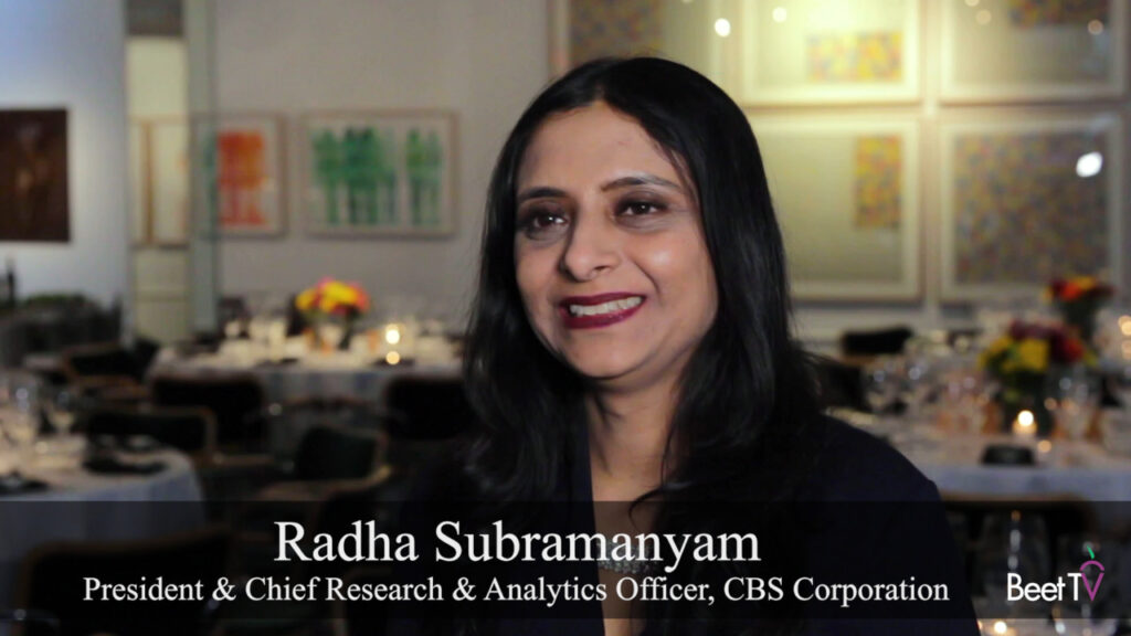 CBS’ Subramanyam: Thinking About Scale and Addressability Together